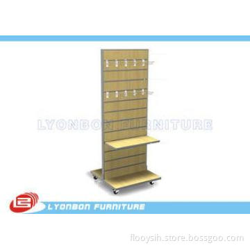 Customized MDF Slatwall Display Units Shelves ODM With Meta